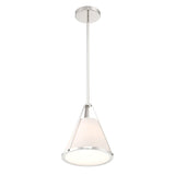 Crystorama Fulton 1 Light Polished Nickel Mini Pendant