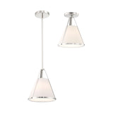 Crystorama Fulton 1 Light Polished Nickel Mini Pendant