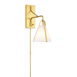 Crystorama Fulton 1 Light Antique Gold Task Sconce