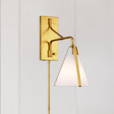 Crystorama Fulton 1 Light Antique Gold Task Sconce