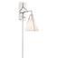Crystorama Fulton 1 Light Polished Nickel Task Sconce