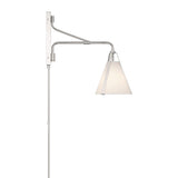 Crystorama Fulton 1 Light Polished Nickel Task Sconce