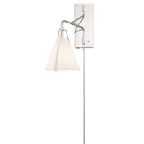 Crystorama Fulton 1 Light Polished Nickel Task Sconce