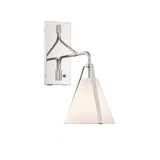 Crystorama Fulton 1 Light Polished Nickel Task Sconce