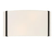 Crystorama Fulton 2 Light Black Sconce
