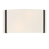 Crystorama Fulton 2 Light Black Sconce