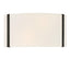 Crystorama Fulton 2 Light Black Sconce