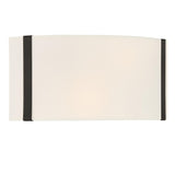 Crystorama Fulton 2 Light Black Sconce