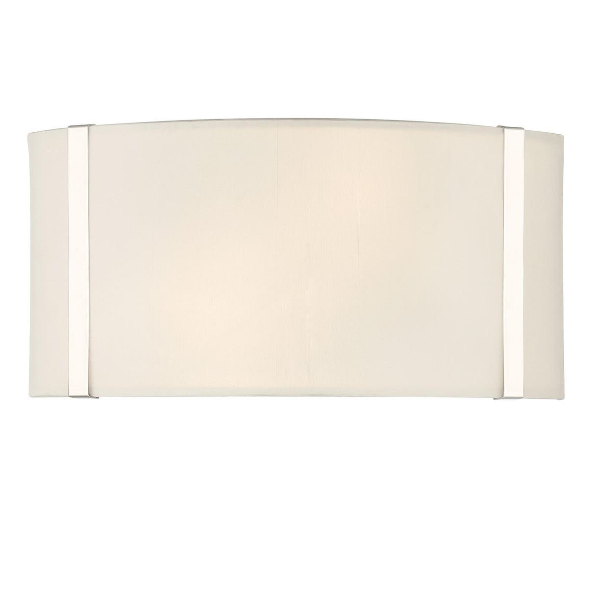 Crystorama Fulton 2 Light Polished Nickel Sconce