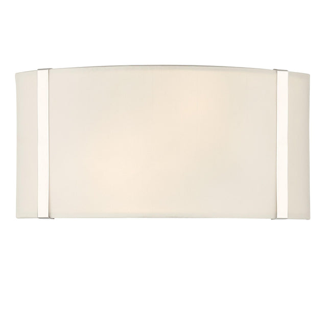 Crystorama Fulton 2 Light Polished Nickel Sconce