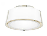Crystorama Fulton 2 Light Polished Nickel Semi Flush Mount