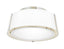 Crystorama Fulton 2 Light Polished Nickel Semi Flush Mount