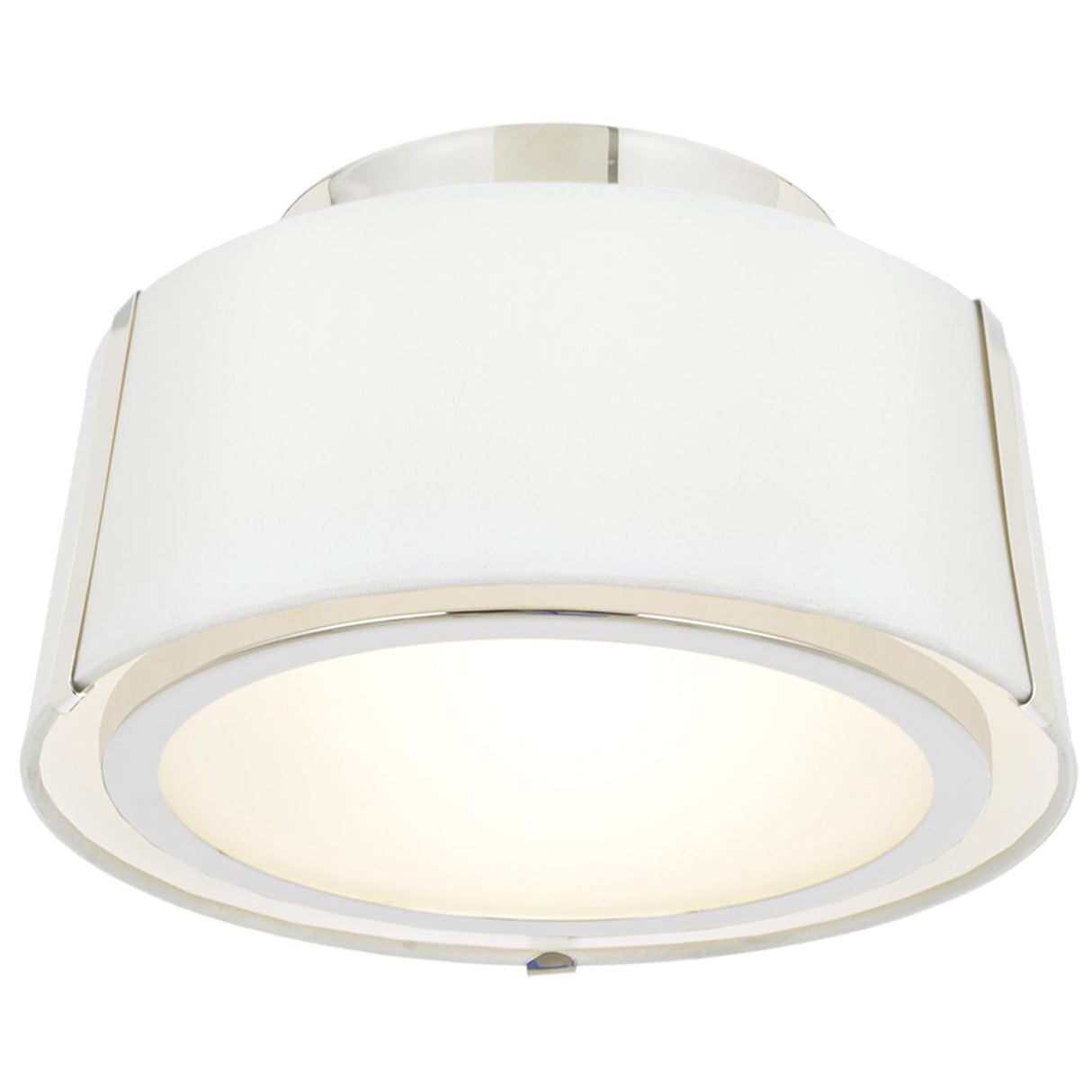Crystorama Fulton 2 Light Polished Nickel Semi Flush Mount