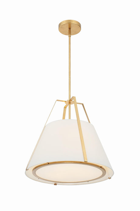 Crystorama Fulton 3 Light Antique Gold Pendant