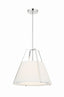 Crystorama Fulton 3 Light Polished Nickel Pendant