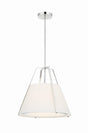 Crystorama Fulton 3 Light Polished Nickel Pendant