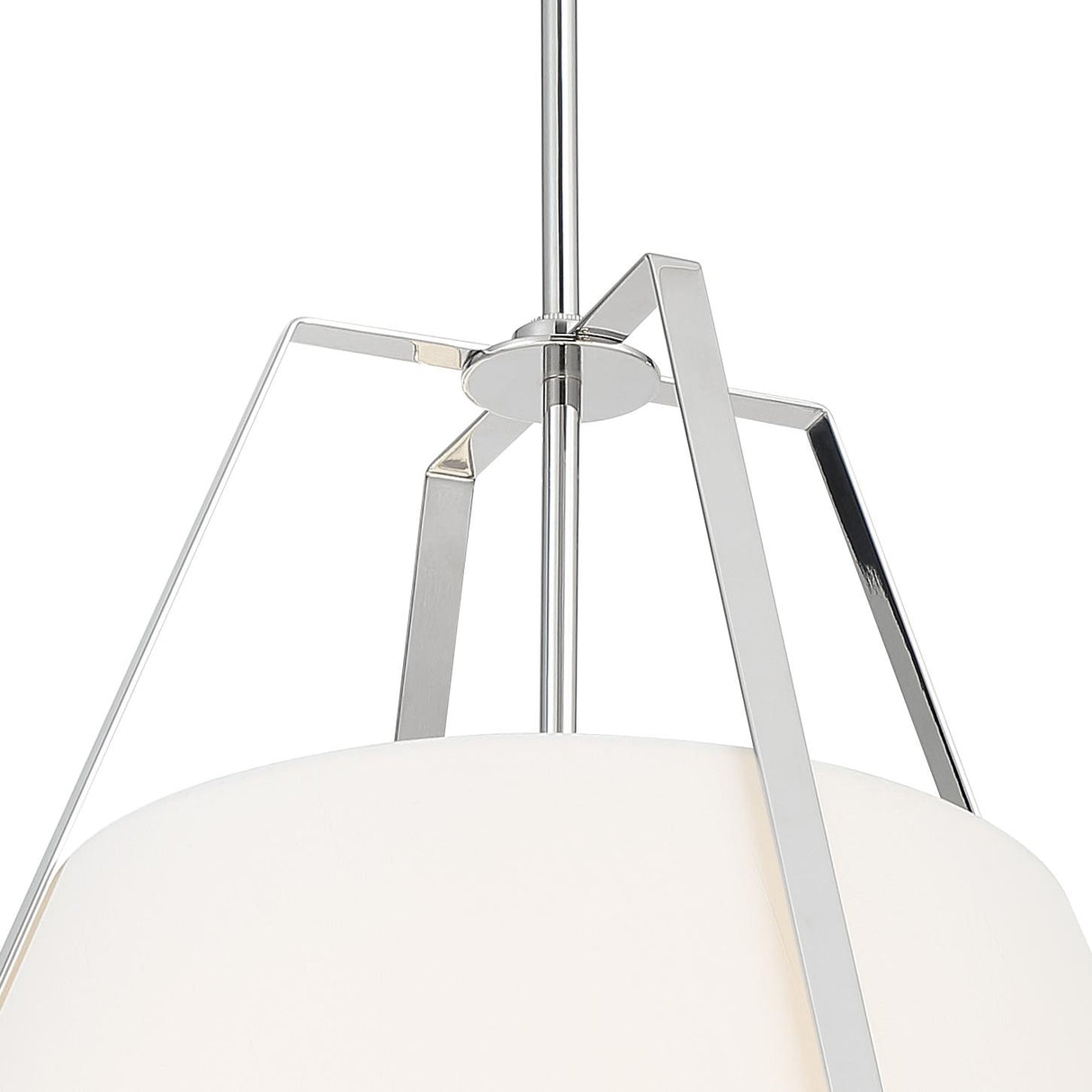 Crystorama Fulton 3 Light Polished Nickel Pendant