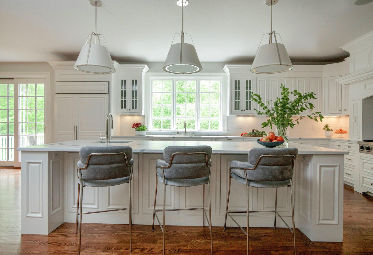 Crystorama Fulton 3 Light Polished Nickel Pendant