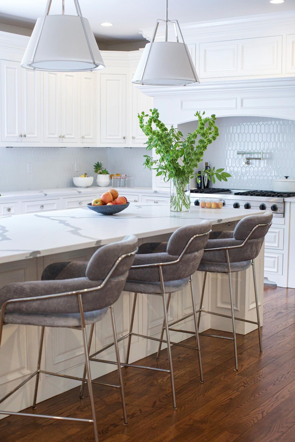 Crystorama Fulton 3 Light Polished Nickel Pendant