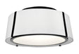Crystorama Fulton 3 Light Matte Black Semi Flush Mount