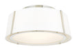 Crystorama Fulton 3 Light Polished Nickel Semi Flush Mount