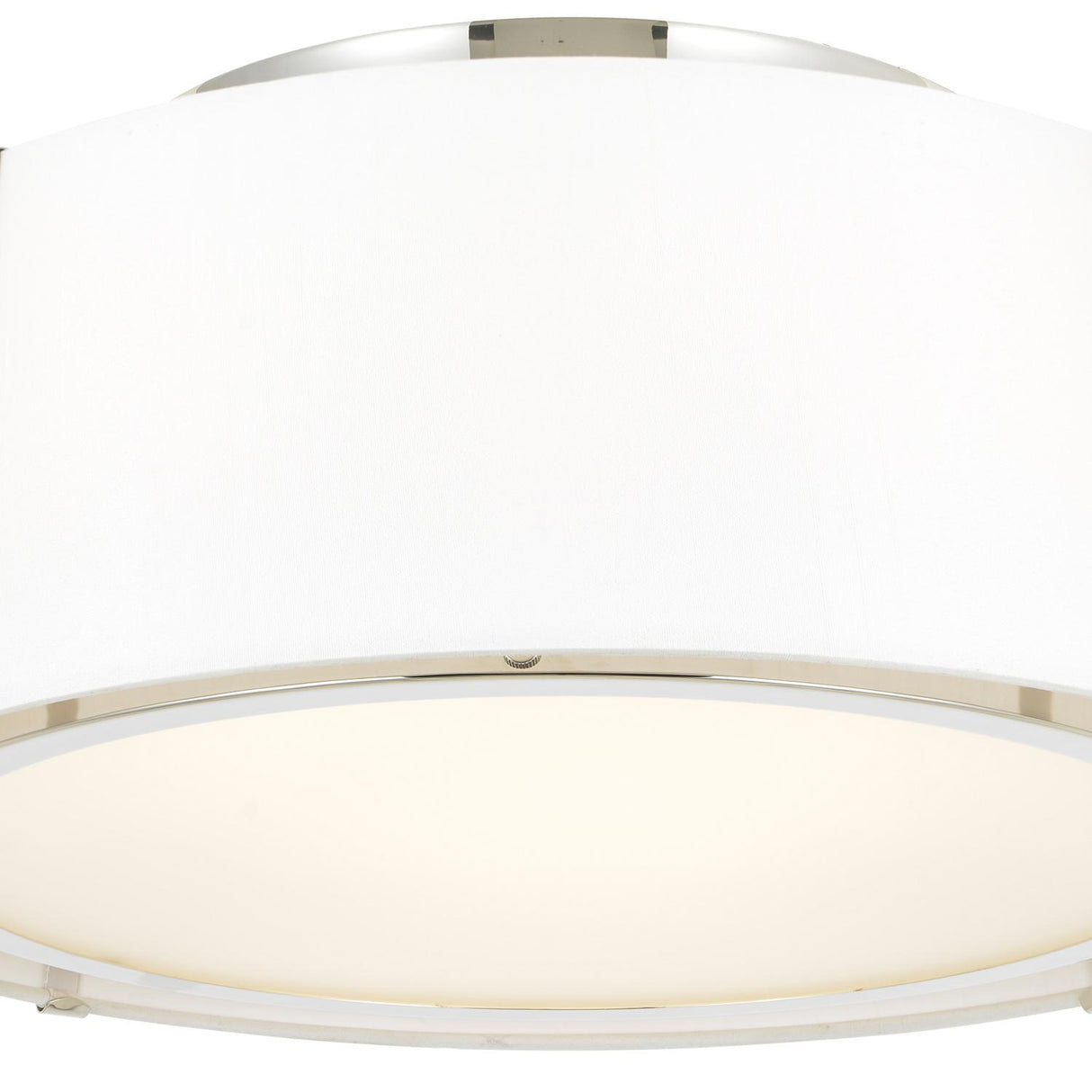 Crystorama Fulton 3 Light Polished Nickel Semi Flush Mount