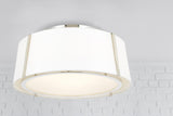 Crystorama Fulton 3 Light Polished Nickel Semi Flush Mount