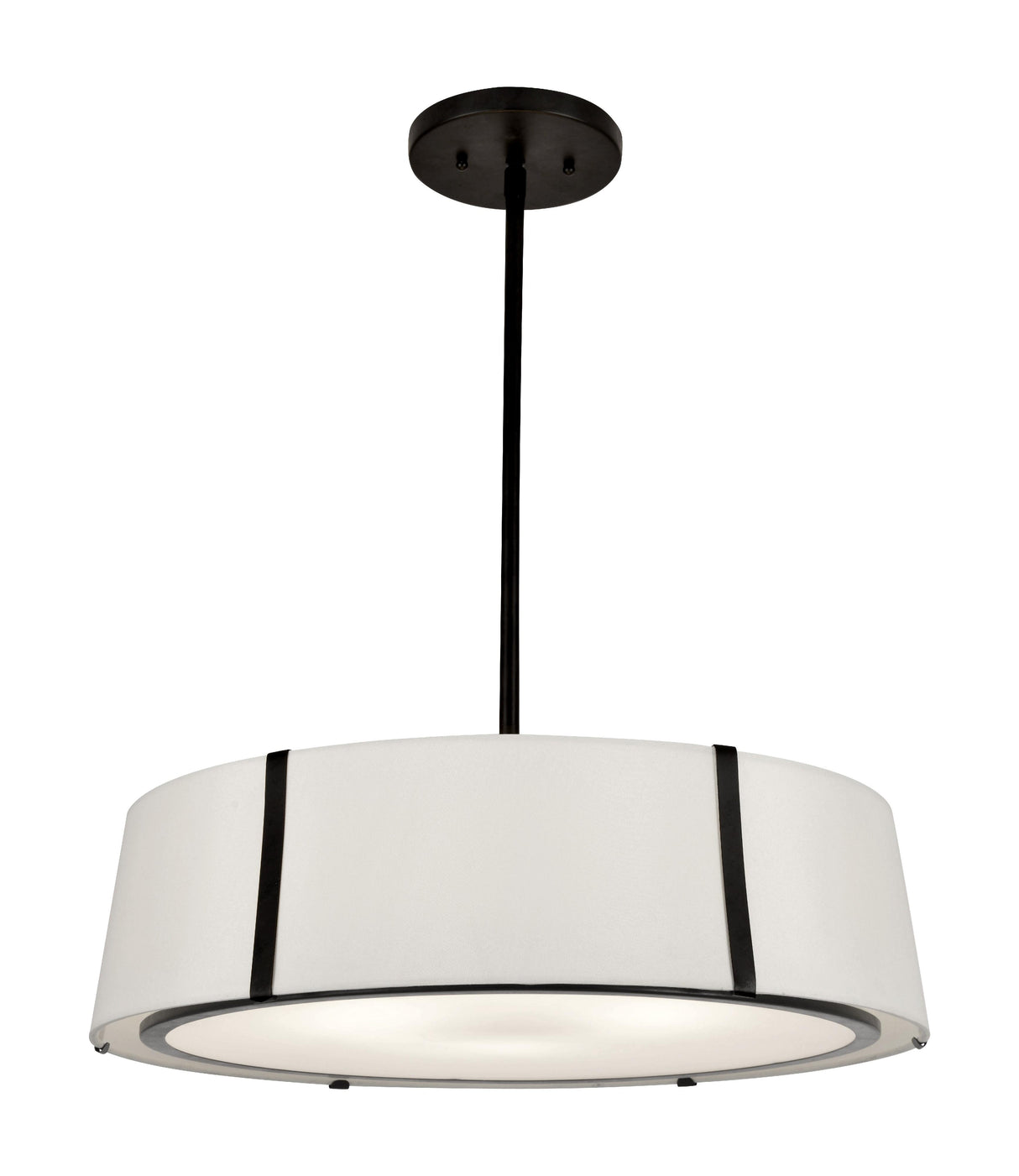 Crystorama Fulton 6 Light Matte Black Chandelier