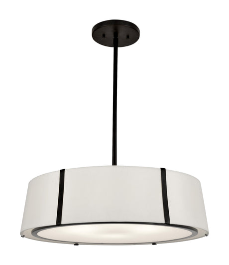 Crystorama Fulton 6 Light Matte Black Chandelier