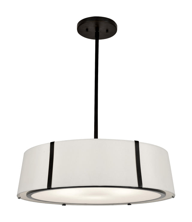 Crystorama Fulton 6 Light Matte Black Chandelier