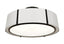 Crystorama Fulton 6 Light Matte Black Semi Flush Mount