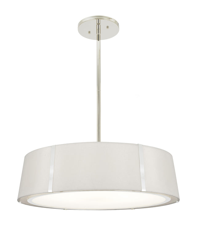 Crystorama Fulton 6 Light Polished Nickel Chandelier