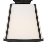 Crystorama Fulton 1 Light Black Sconce