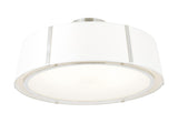 Crystorama Fulton 6 Light Polished Nickel Semi Flush Mount