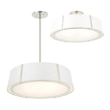 Crystorama Fulton 6 Light Polished Nickel Semi Flush Mount