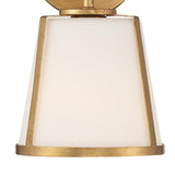 Crystorama Fulton 1 Light Antique Gold Sconce
