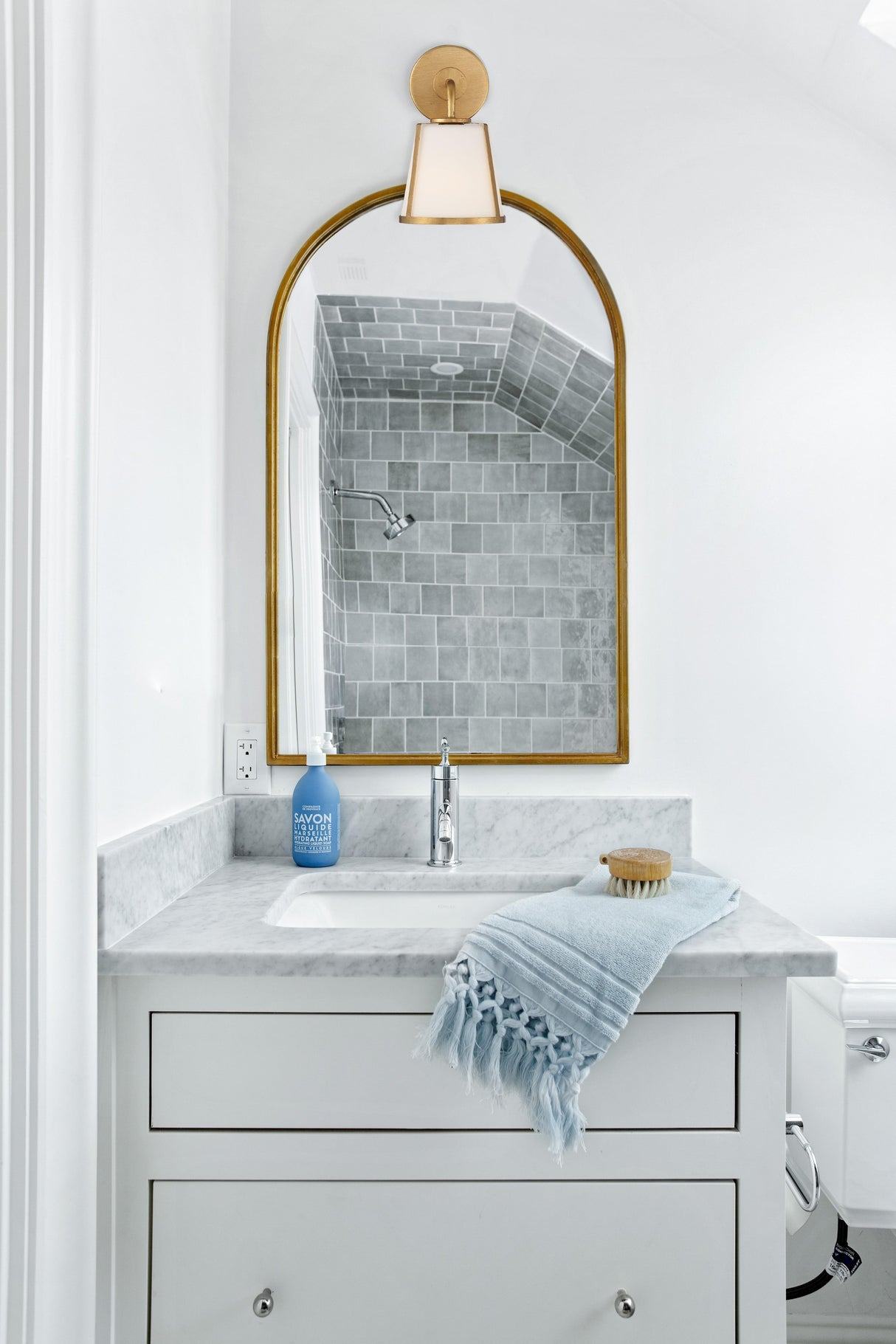 Crystorama Fulton 1 Light Antique Gold Sconce