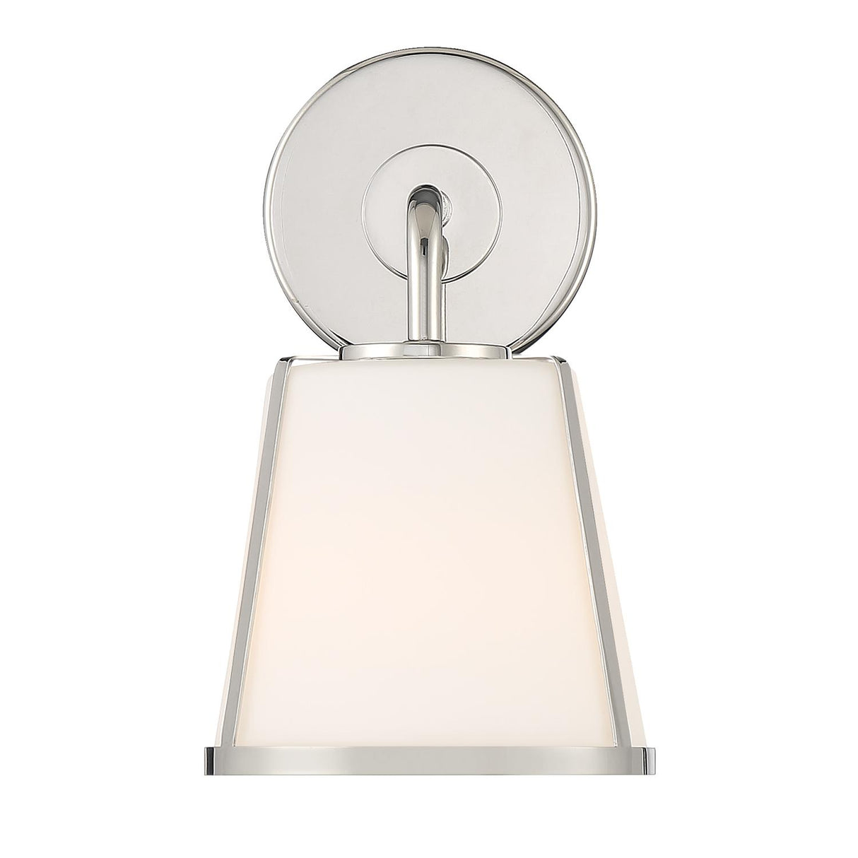 Crystorama Fulton 1 Light Polished Nickel Sconce