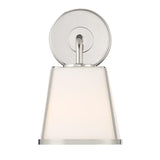 Crystorama Fulton 1 Light Polished Nickel Sconce