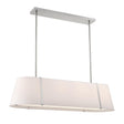 Crystorama Fulton 4 Light Polished Nickel Linear Oval Chandelier
