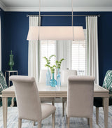 Crystorama Fulton 4 Light Polished Nickel Linear Oval Chandelier