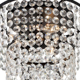 Crystorama Gabrielle 3 Light Matte Black Flush Mount