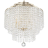 Crystorama Gabrielle 6 Light Antique Gold Chandelier