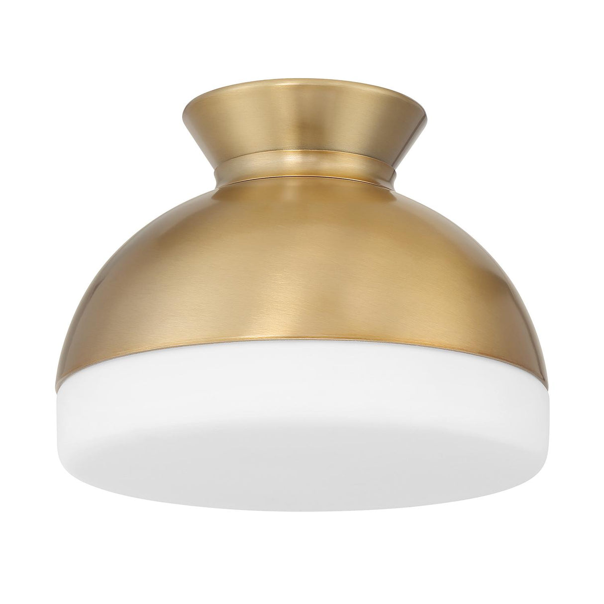 Crystorama Brian Patrick Flynn Gidget 1 Light Vibrant Gold Flush Mount