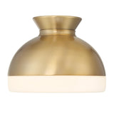 Crystorama Brian Patrick Flynn Gidget 1 Light Vibrant Gold Flush Mount