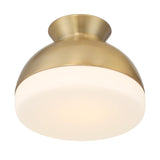 Crystorama Brian Patrick Flynn Gidget 1 Light Vibrant Gold Flush Mount