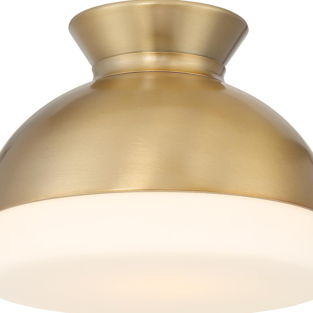 Crystorama Brian Patrick Flynn Gidget 1 Light Vibrant Gold Flush Mount