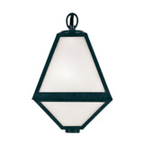Crystorama Brian Patrick Flynn Glacier 1 Light Black Charcoal Outdoor Sconce