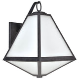 Crystorama Brian Patrick Flynn Glacier 3 Light Black Charcoal Outdoor Sconce