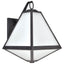 Crystorama Brian Patrick Flynn Glacier 3 Light Black Charcoal Outdoor Sconce